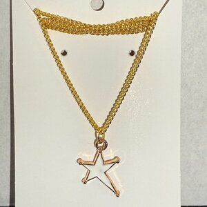 White Seahorse Necklace